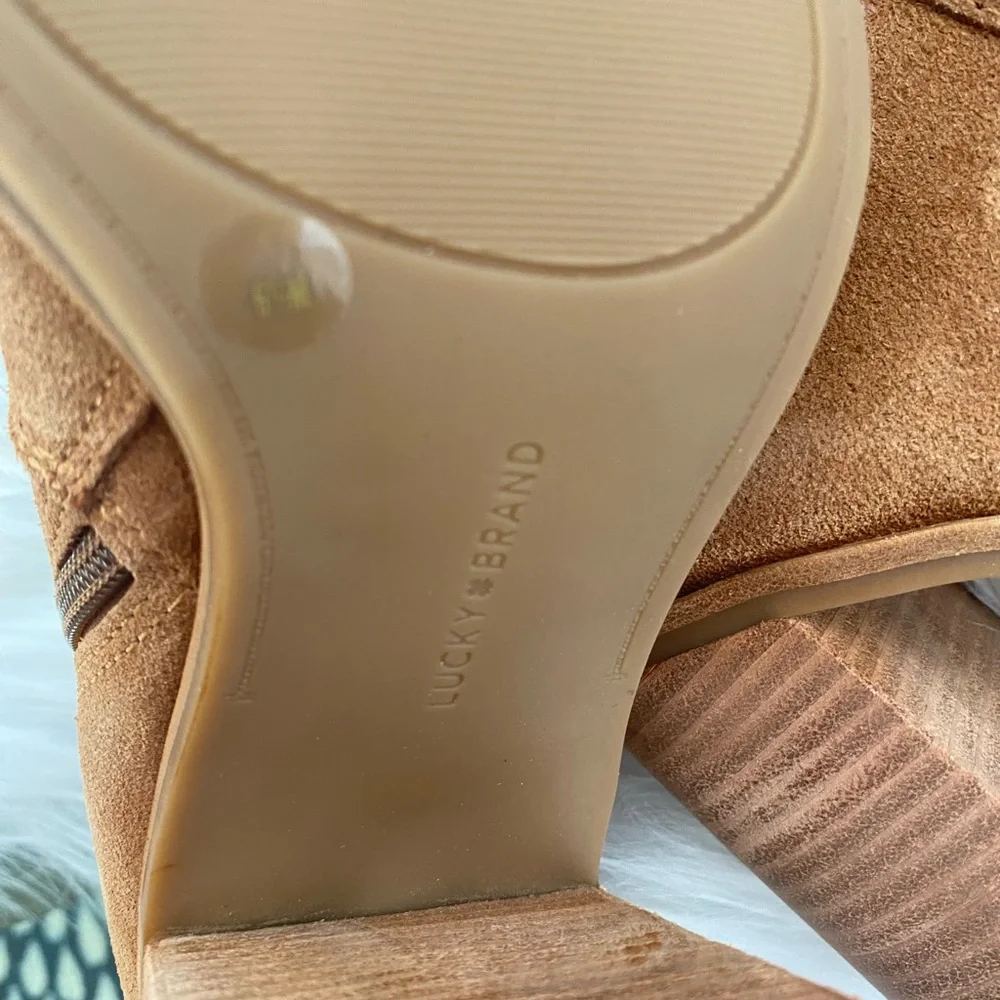 lucky brand Camel Ankle Boots size 6.5 - Picture 10 of 12